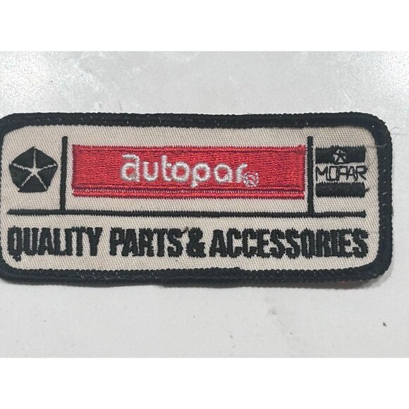 Autopar Quality Parts and Accessories Logo design White Patch - Picture 1 of 6